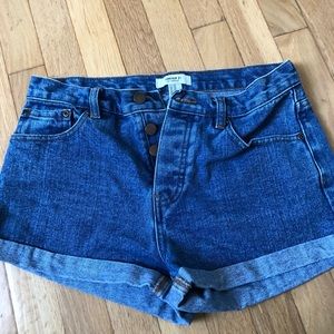 Forever 21 ladies high waisted jean shorts